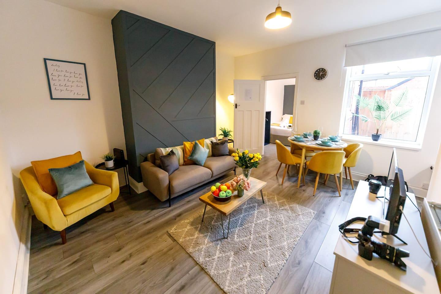 Bright 2Bed Flat FREE Parking1