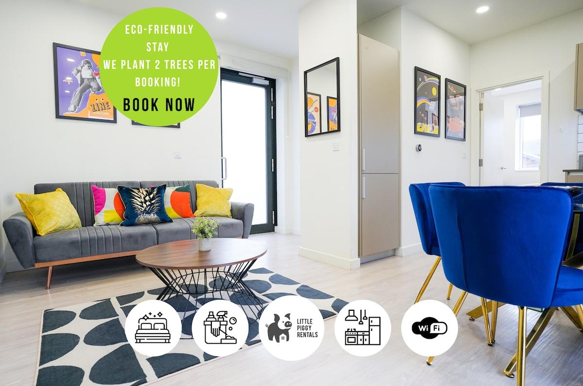 Central Modern 2br Apt. w/ Gym & Parking1