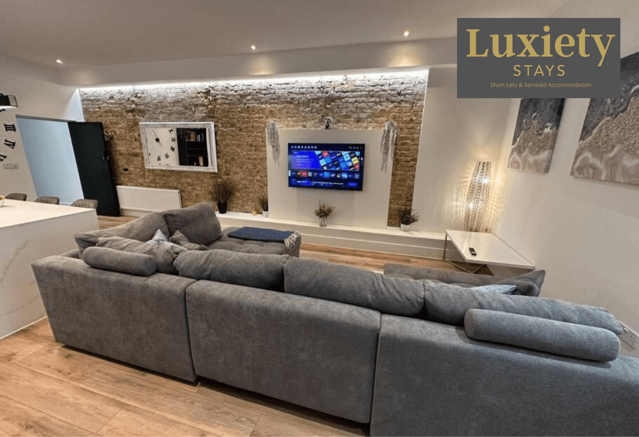 Luxiety Stays Short Lets | Stylish 2BR Apt - City1