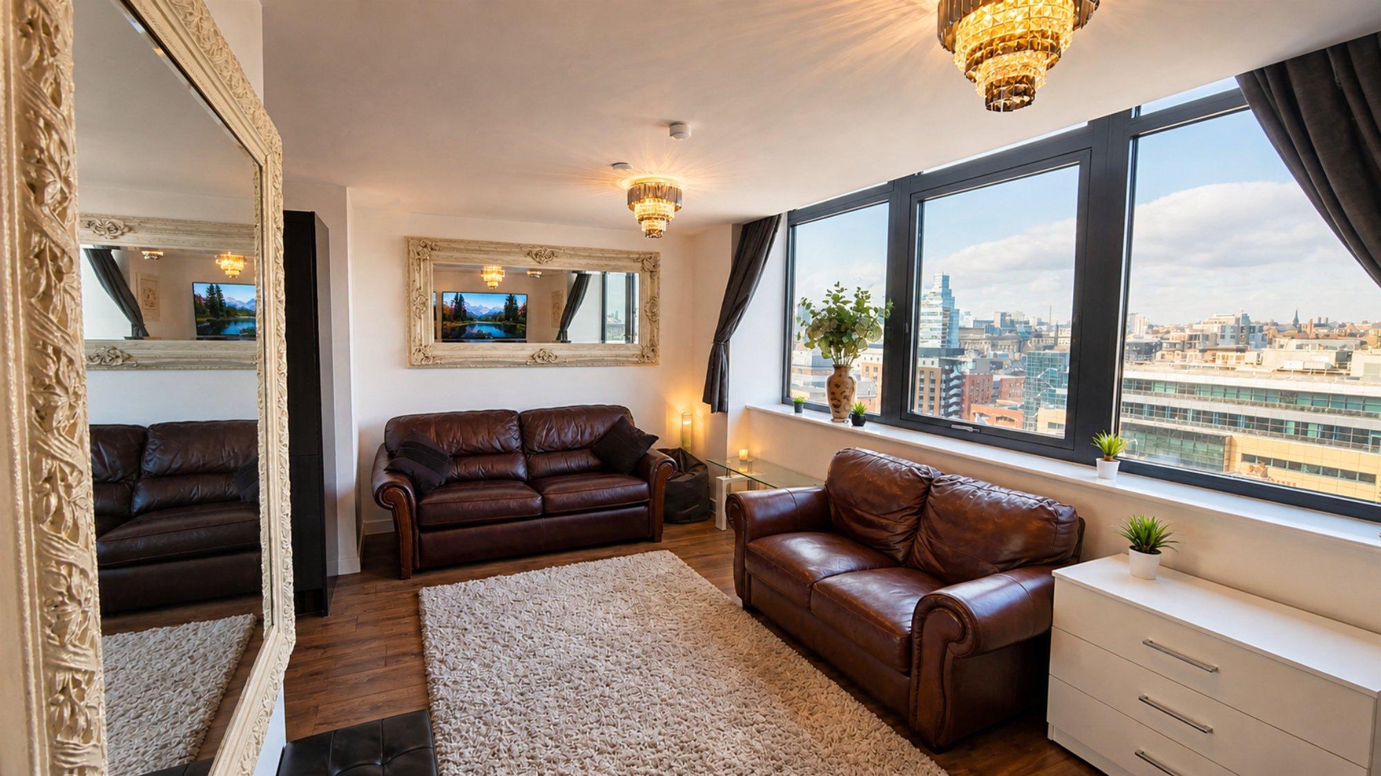 Spacious Liverpool City Centre Apartment with View1