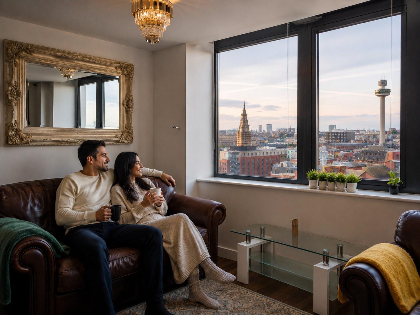 Spacious Liverpool City Centre Apartment with View1