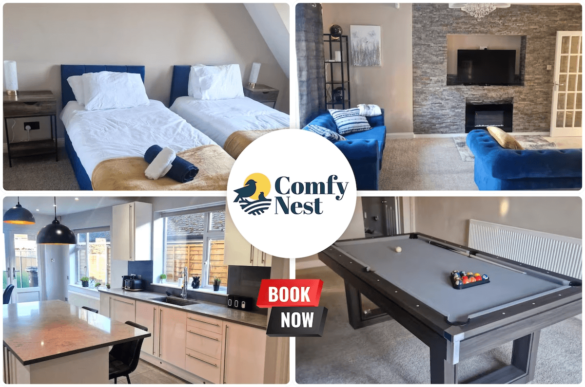 4BR House By Comfy Nest Northampton With Parking1