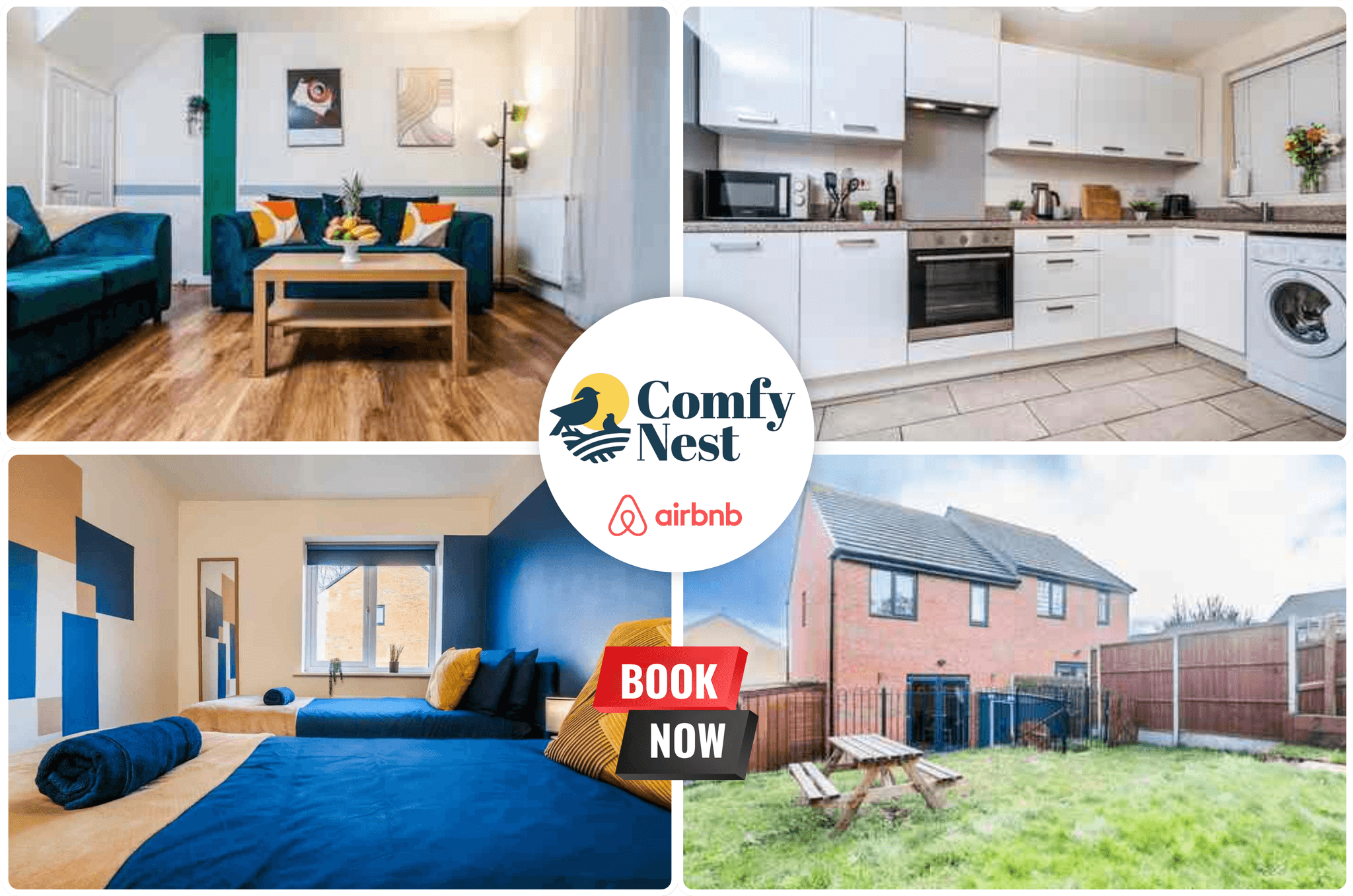 3BR Home By Comfy Nest Nottingham Contractors Stay