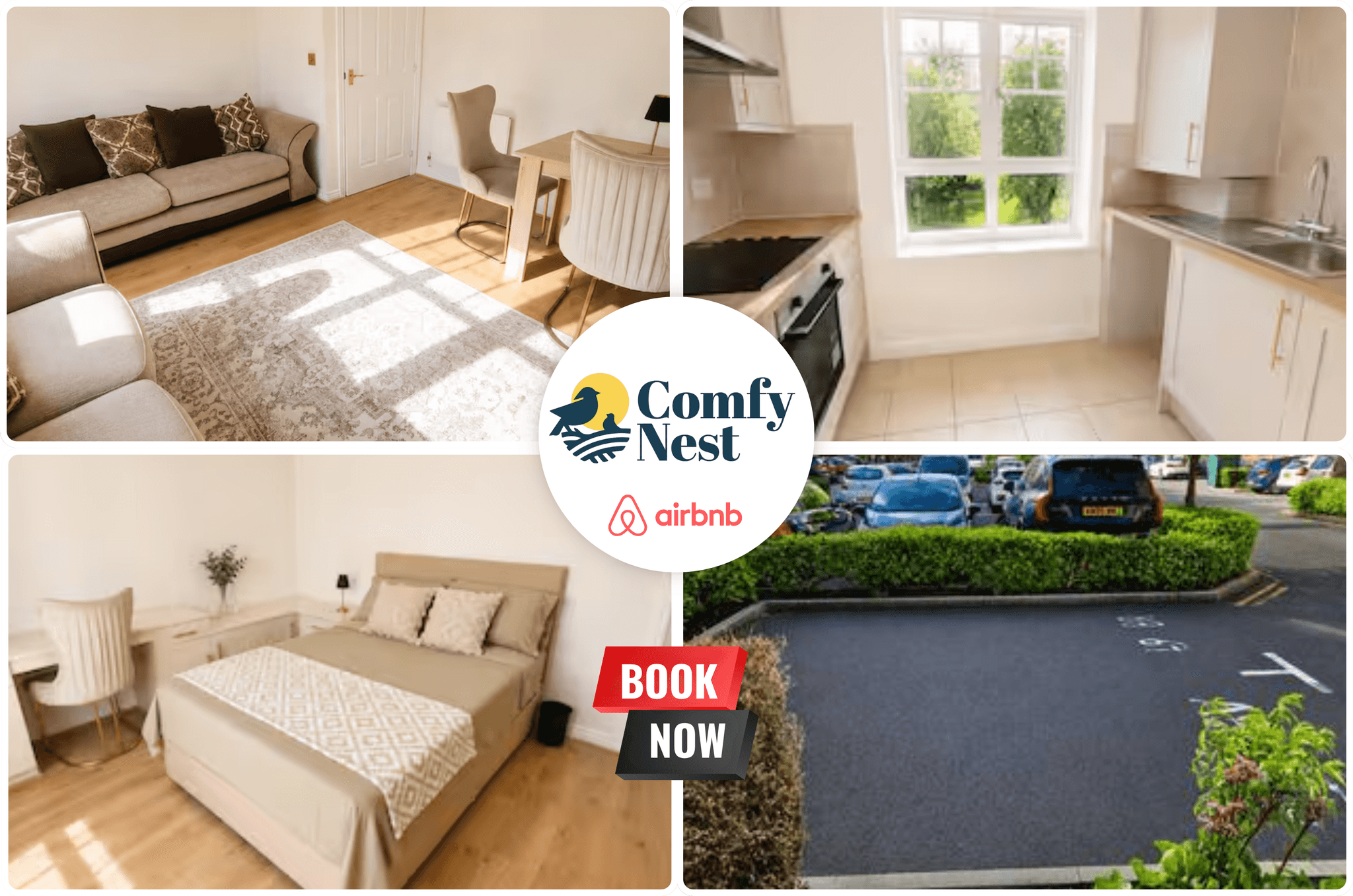 Spacious 3 Bed Flat - Parking - Discounted long