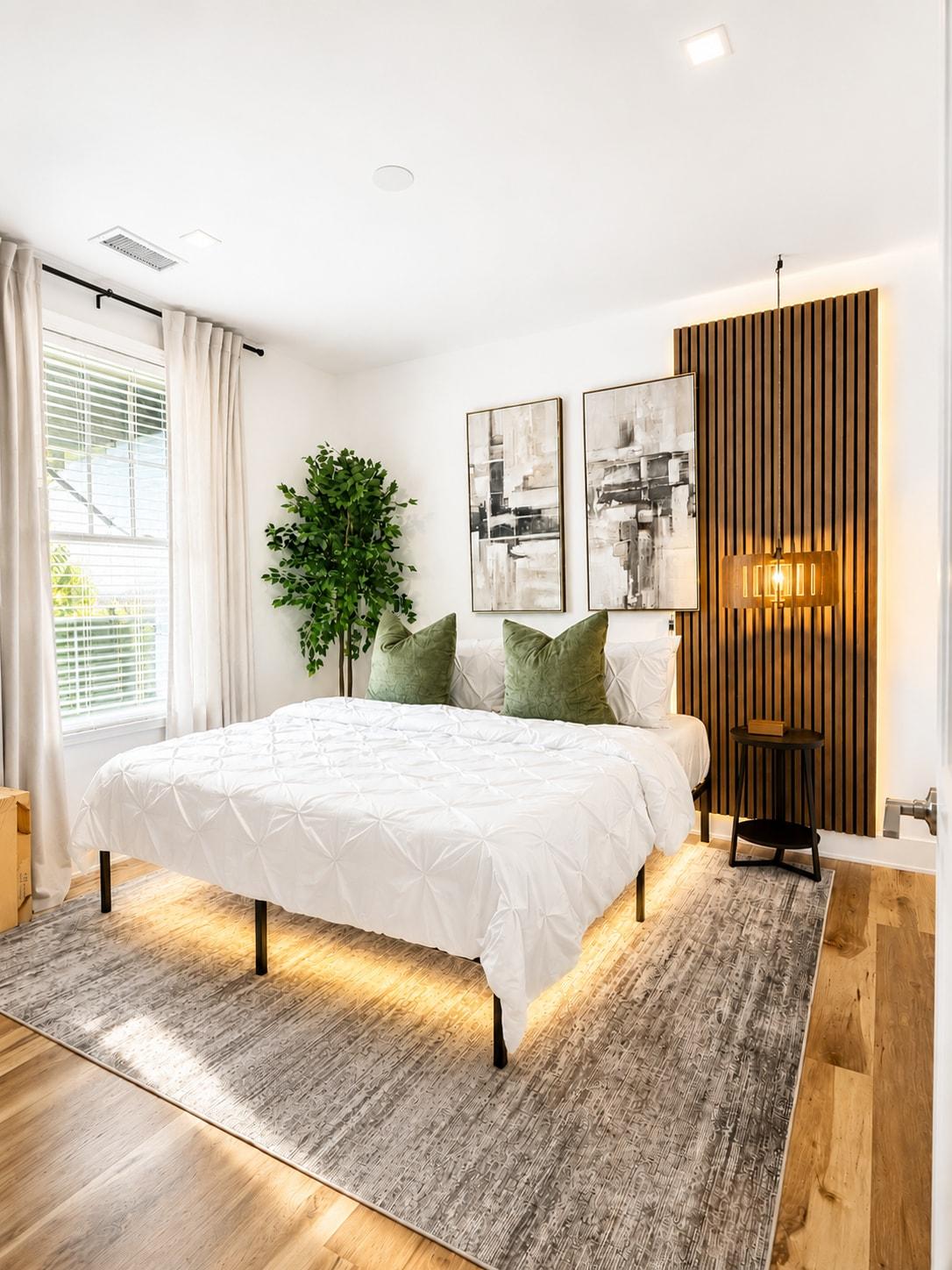 Smoke Free Luxury Staycation | Patio | King Bed2