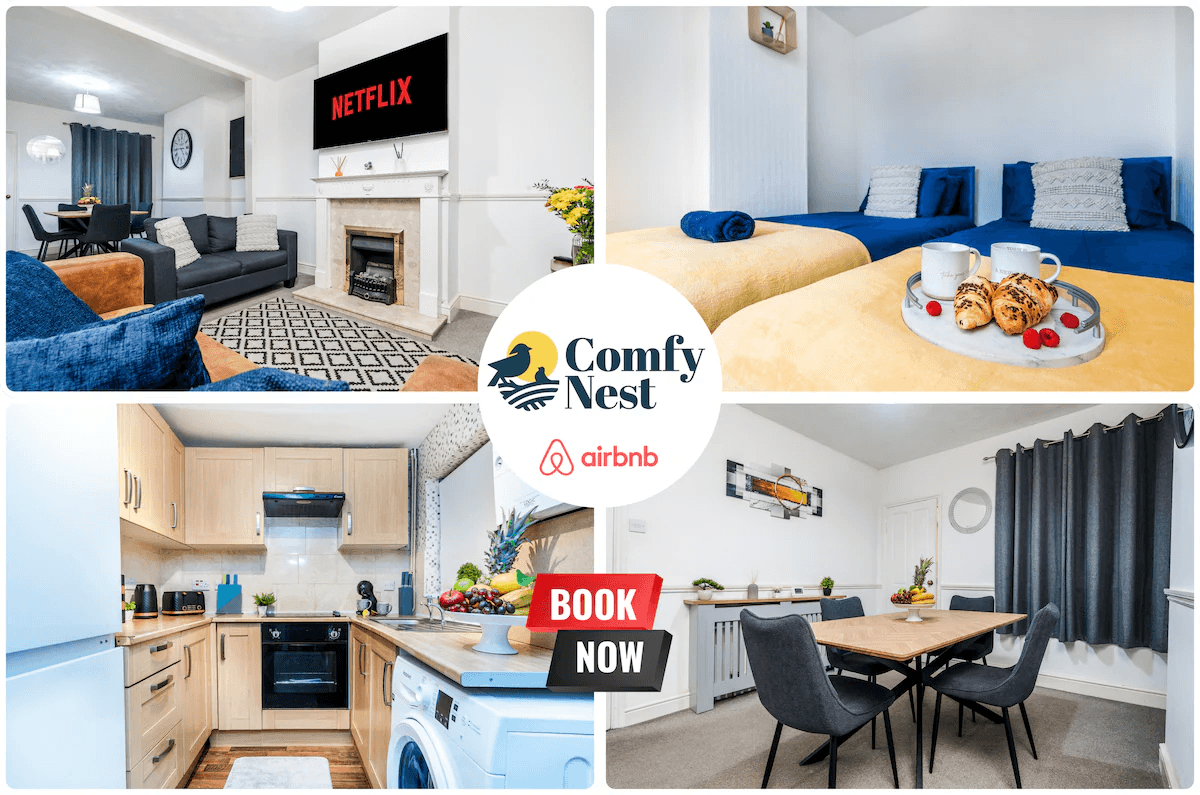 2BR House|Comfy Nest Contractors Stay Northampton1
