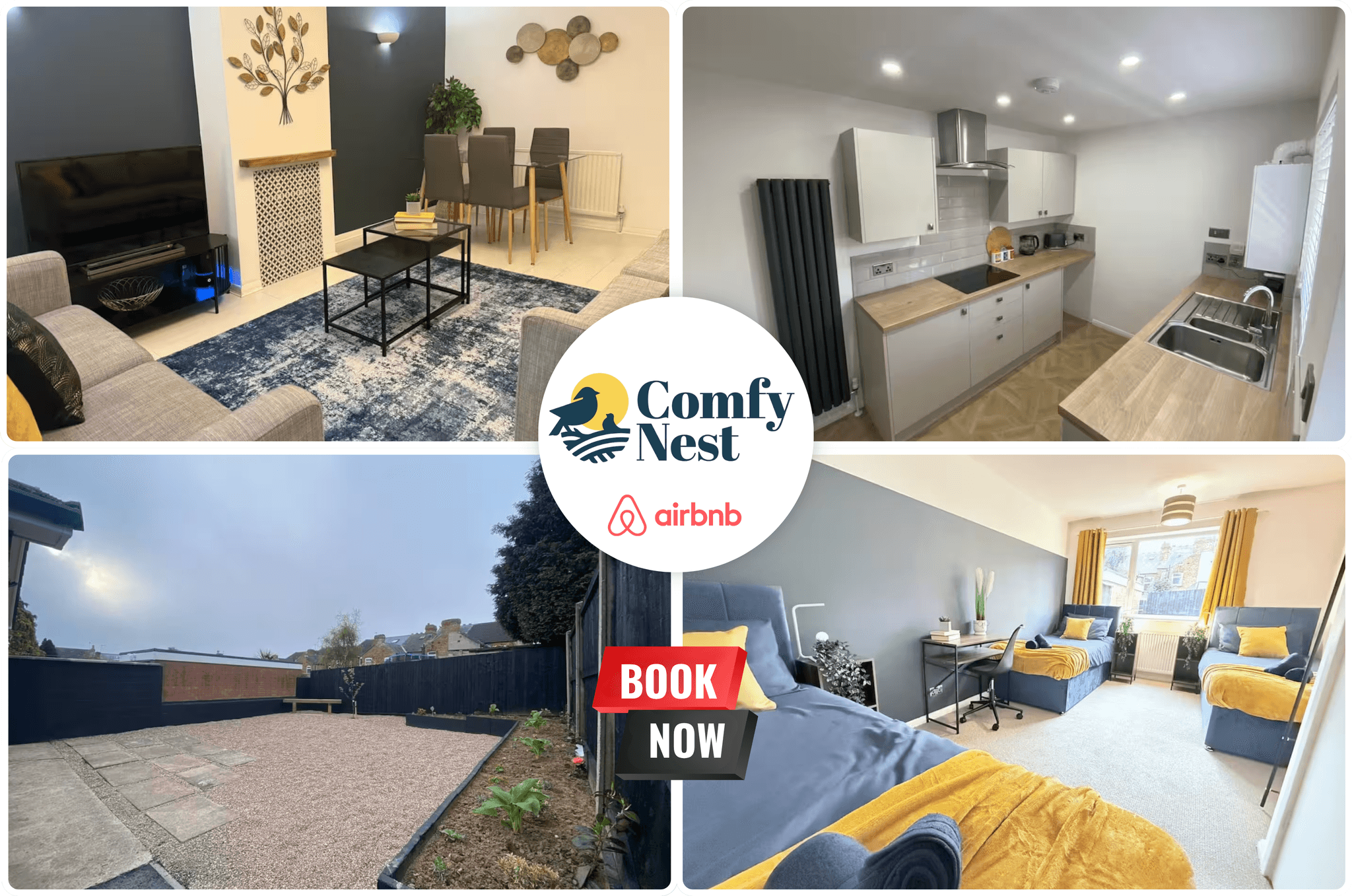 2BR Bungalow|Comfy Nest Flexible Renting Ilkeston1